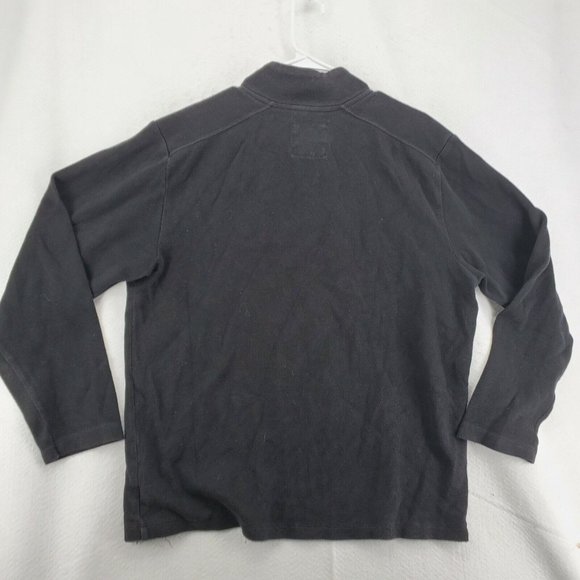 OLD NAVY Sweater Men's Long Sleeve 1/4 Zip Knit Pullover Black Large - Picture 8 of 11